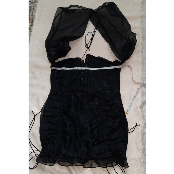 Satin Mini Dress - Picture 5 of 6